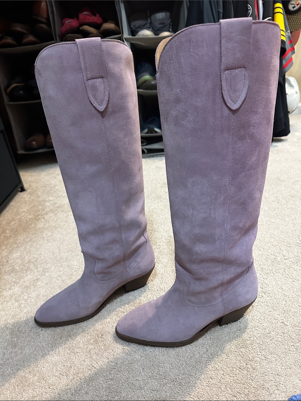Charlotte Stone knee high cowboy boot 8